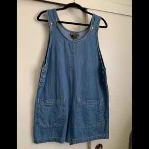 ‘Vintage Blue’ Denim Overall Romper